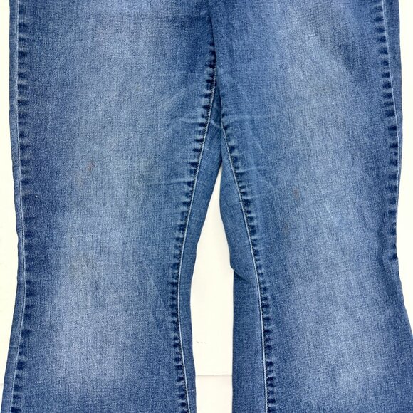 SO High Rise Flare Women's size 13 Medium Wash Blue Denim Jeans - Picture 3 of 7